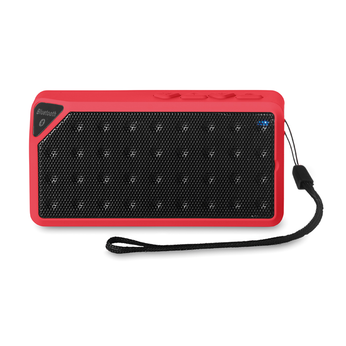 Rectangular Bluetooth Speaker in red