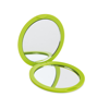 Double Sided Compact Mirror in lime