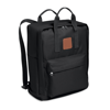 600D Polyester Backpack in black