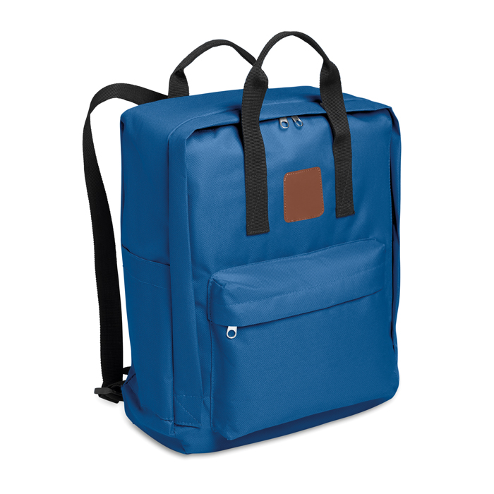 600D Polyester Backpack in royal-blue