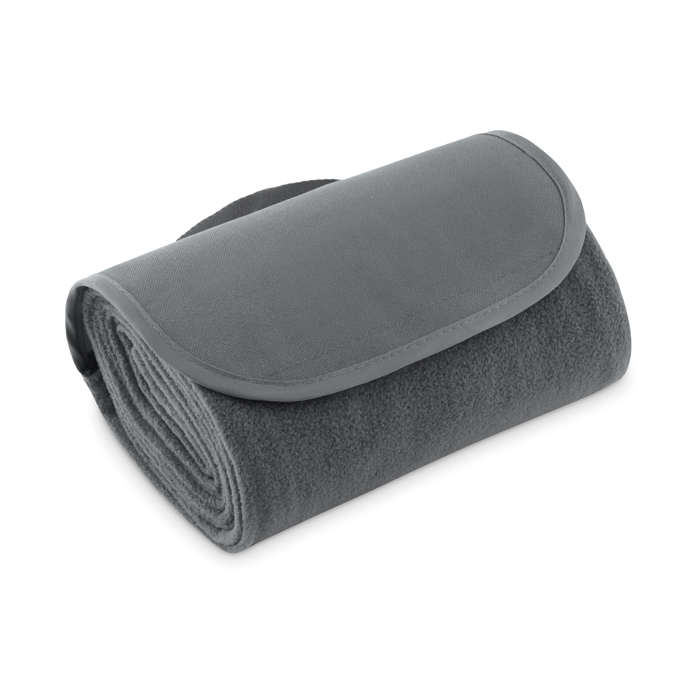 Foldable Fleece Blanket in grey