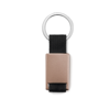 Metal Rectangular Key Ring in champagne