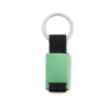 Metal Rectangular Key Ring in green