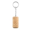 Wine Cork Key Ring in beige