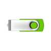 Twister USB Flash Drive in lime-green