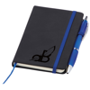 Small Noir Notebook (Curvy) in blue-deboss