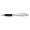 Metal Curvy Ballpen in silver-and-black