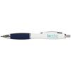 Metal Curvy Ballpen in white-and-blue