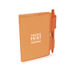 A7 PVC Notepad and Pen in orangeb