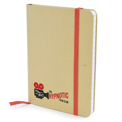 A6 Natural notepad in red