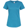 Anvil Women'S Triblend Tee in heather-galapagos-blue