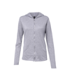 Anvil Women'S Triblend Full-Zip Hooded Jacket in heather-grey
