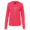 Anvil Women'S Triblend Full-Zip Hooded Jacket in heather-red