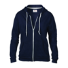 Anvil Women'S Full-Zip Hooded Sweatshirt in navy