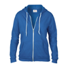 Anvil Women'S Full-Zip Hooded Sweatshirt in royal-blue
