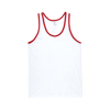 Fine Jersey Tank (2408) in white-red