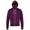 Salt And Pepper Zip Hoodie (Mt497) in brushed-peppered-cranberry