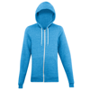 Triblend Terry Zip Hoodie (Trt497) in tri-blue