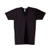 Fine Jersey Short Sleeve V-Neck (2456) in black