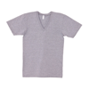 Fine Jersey Short Sleeve V-Neck (2456) in heather-grey