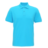 Men'S Super Smooth Knit Polo in turquoise