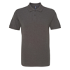 Men'S Polo in charcoal