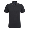 Men'S Classic Fit Tipped Polo in blackheather-charcoal