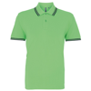 Men'S Classic Fit Tipped Polo in lime-navy