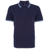 Men'S Classic Fit Tipped Polo in navy-cornflower