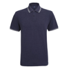 Men'S Classic Fit Tipped Polo in navyheather-heathergrey