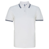 Men'S Classic Fit Tipped Polo in white-navy
