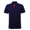 Men'S Classic Fit Contrast Polo in navy-red