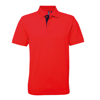 Men'S Classic Fit Contrast Polo in red-navy