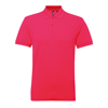 MenS Poly/Cotton Blend Polo in hot-pink