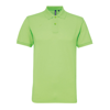 MenS Poly/Cotton Blend Polo in neon-green