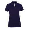 Women'S Contrast Polo in navy-white