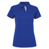 Women'S Contrast Polo in royal-white