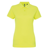 WomenS Poly/Cotton Blend Polo in neon-yellow