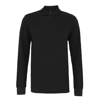 Men'S Classic Fit Long Sleeved Polo in black