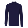 Men'S Classic Fit Long Sleeved Polo in navy