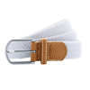 Braid Stretch Belt in white