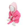 Babiezz Hooded Bathrobe in pinklightpink