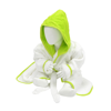 Babiezz Hooded Bathrobe in whitelimegreen
