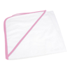 Babiezz All-Over Sublimation Hooded Baby Towel in whitelightpink