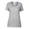 Anvil Women'S Featherweight V-Neck Tee in silver