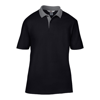 Anvil Adult Double Piqué Polo in blackcharcoal