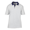 Anvil Adult Double Piqué Polo in whitenavy