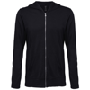 Anvil Triblend Full-Zip Hooded Jacket in black