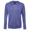 Anvil Triblend Full-Zip Hooded Jacket in heather-blue