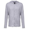 Anvil Triblend Full-Zip Hooded Jacket in heather-grey